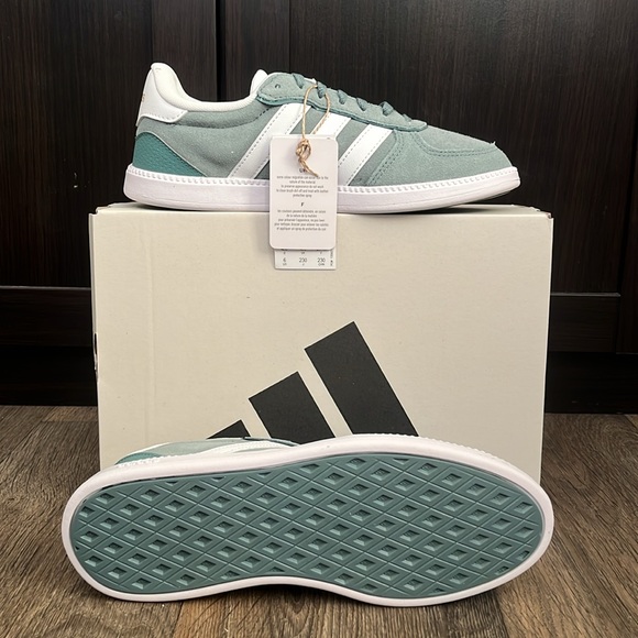 NWT Adidas Breaknet Sleek Women's Shoes - Hazy Esmerald/White - JH6349 - Picture 10 of 12